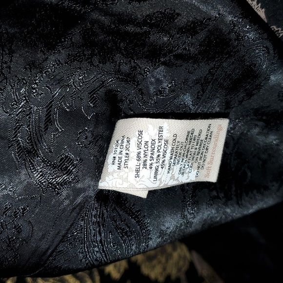 Soft Surroundings Moonstruck Black and Gold Jacket Size Large - Picture 5 of 8